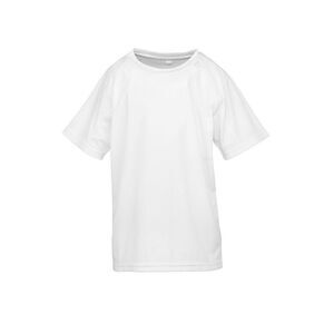 Spiro Chidlrens/Kids Impact Performance Aircool T-Shirt / White
